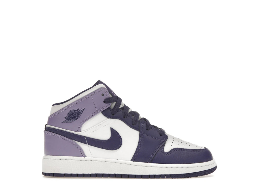 tenisky a boty Jordan 1 Mid White Sky J Purple (GS) DQ8423-515 ADONIO