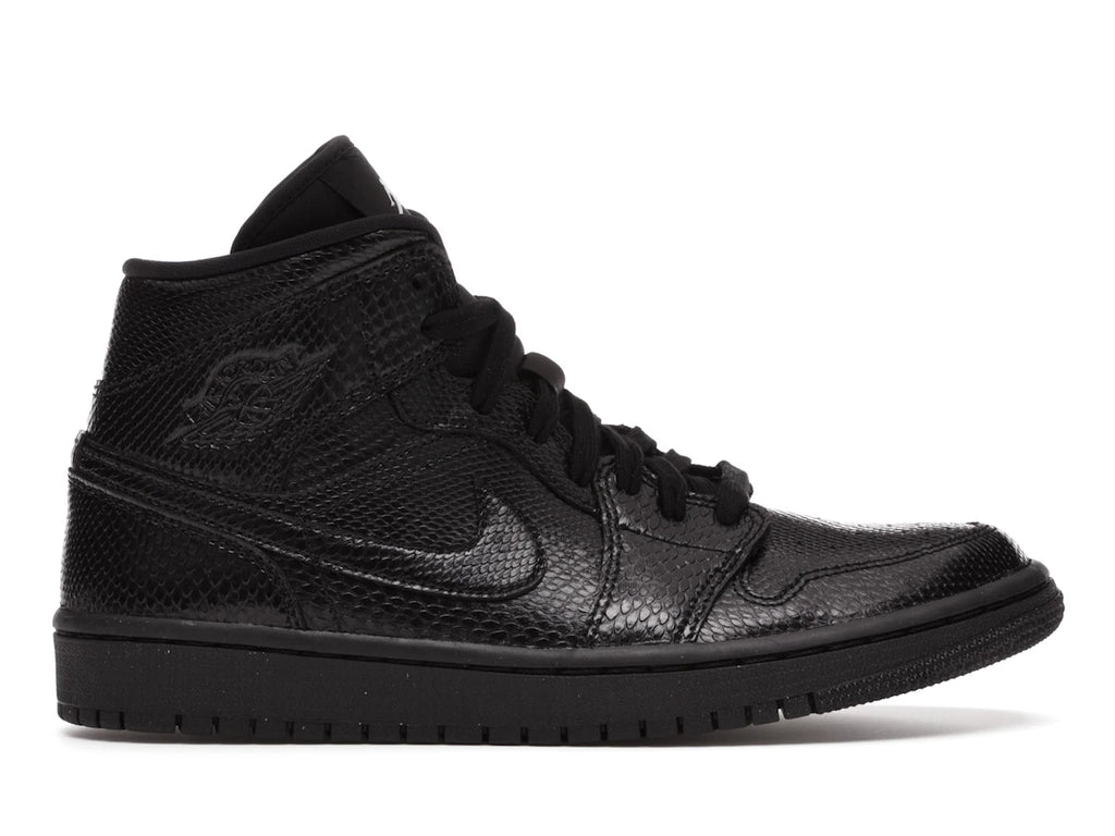 Jordan 1 Mid Black Snakeskin (W)