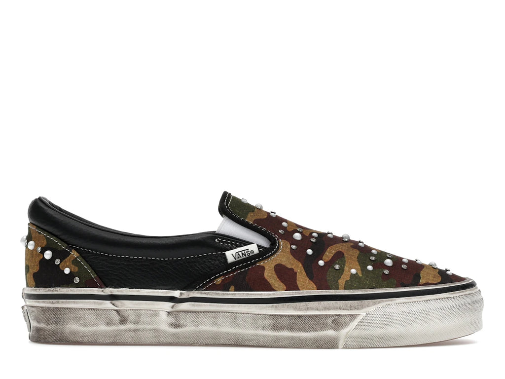 tenisky a boty Vans LX Classic Slip-On 98 Pearlized Pack Camo Black VN000D9PCAK ADONIO