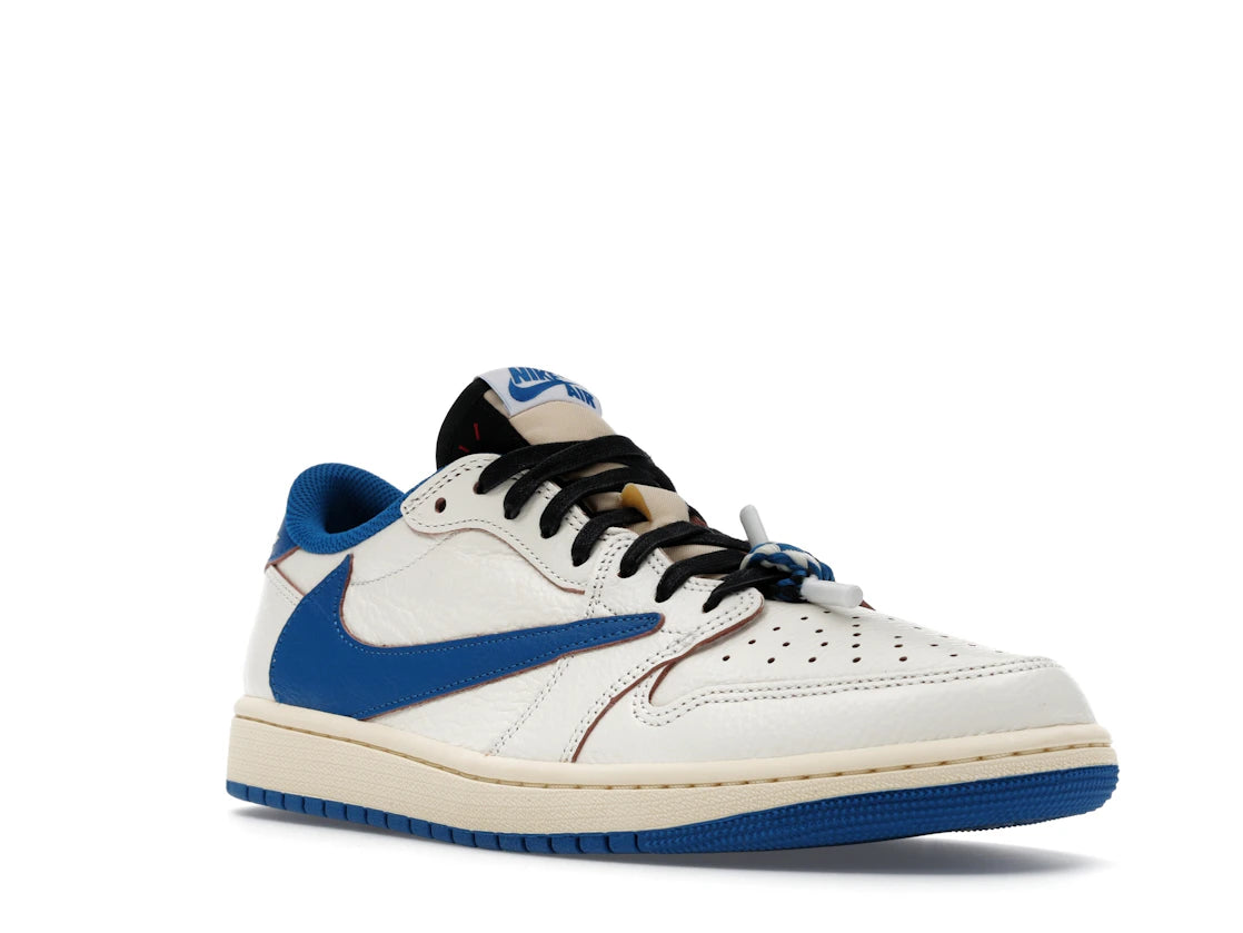 Jordan 1 Retro Low OG SP Fragment x Travis Scott Sail Military Blue