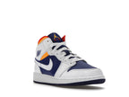 Jordan 1 Mid White Laser Orange Deep Royal Blue (GS)