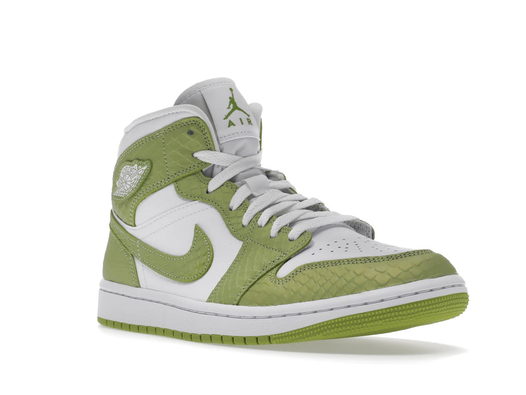 Jordan 1 Mid Green Python (W)