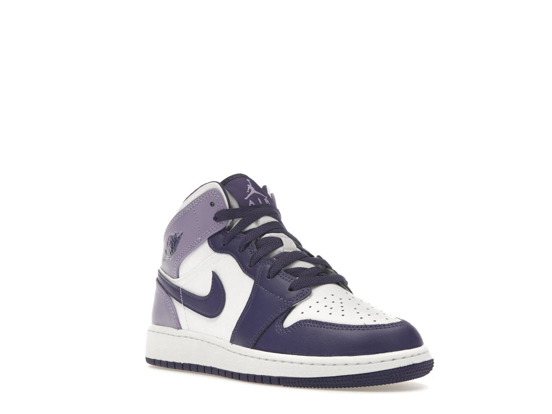 tenisky a boty Jordan 1 Mid White Sky J Purple (GS) DQ8423-515 ADONIO