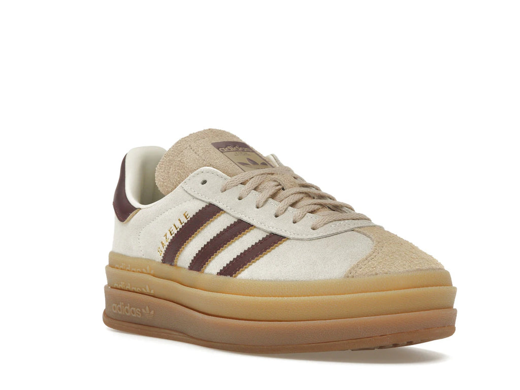 tenisky a boty adidas Gazelle Bold Cream White Maroon (W) JQ5127 ADONIO
