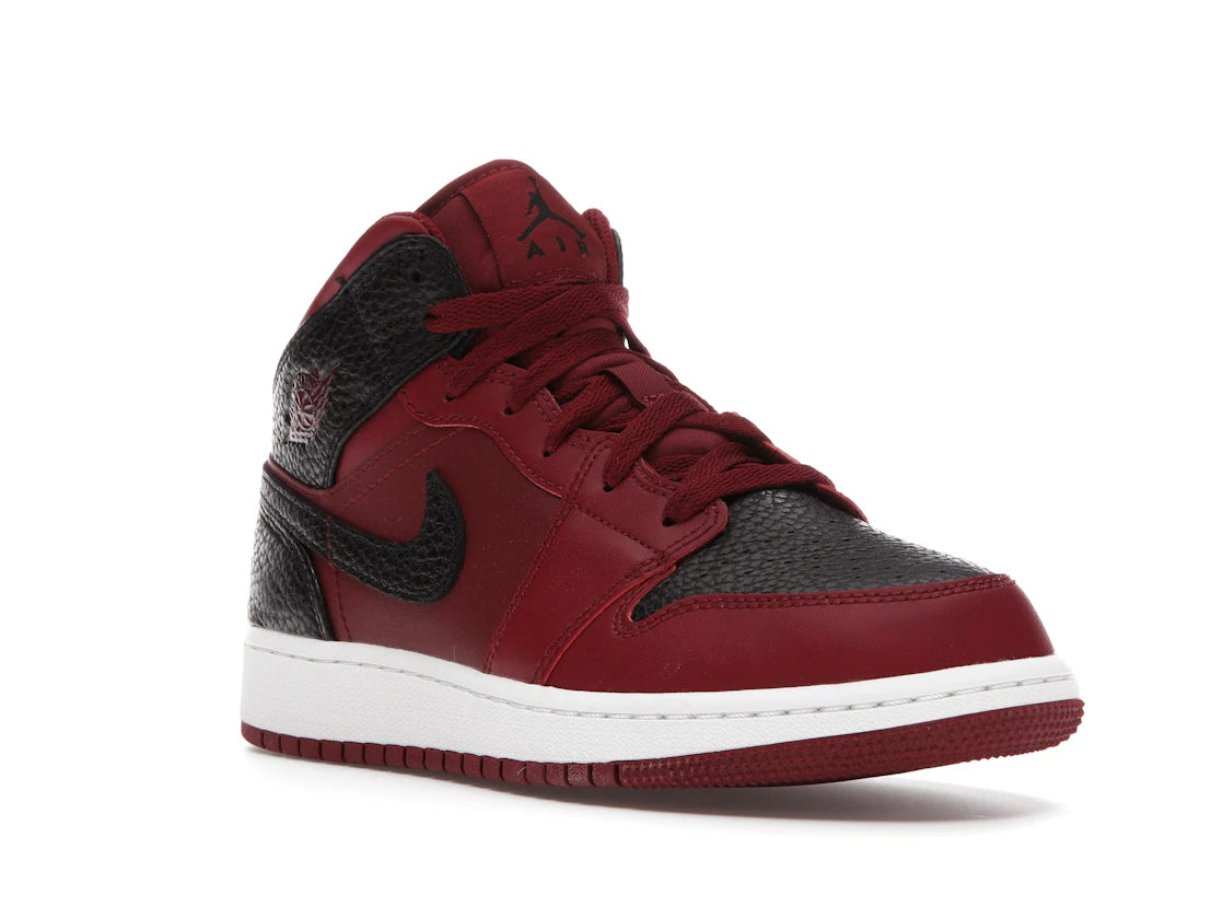 tenisky a boty Jordan 1 Mid Team Red Black White (GS) 554725-601 ADONIO