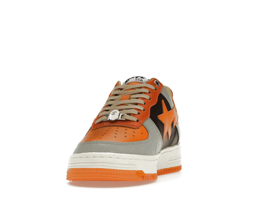 A Bathing Ape Bape Sta Low Grey Orange