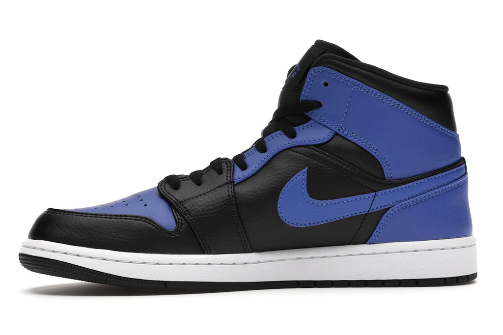 tenisky a boty Jordan 1 Mid Hyper Royal Tumbled Leather 554724-077 ADONIO