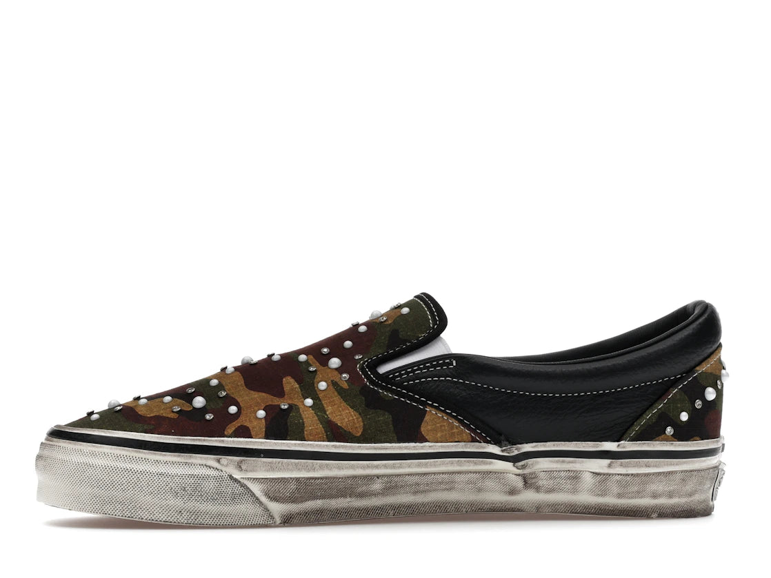 tenisky a boty Vans LX Classic Slip-On 98 Pearlized Pack Camo Black VN000D9PCAK ADONIO