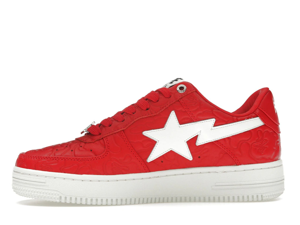 A Bathing Ape Bape Sta Low #3 Line Camo Red