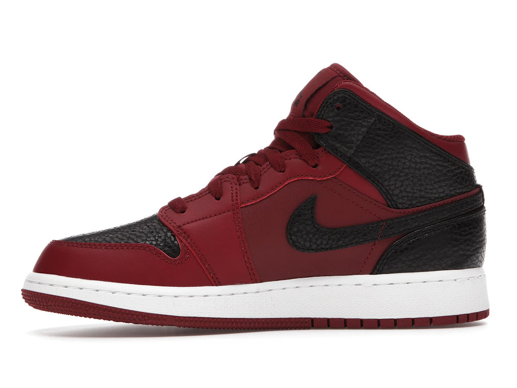tenisky a boty Jordan 1 Mid Team Red Black White (GS) 554725-601 ADONIO