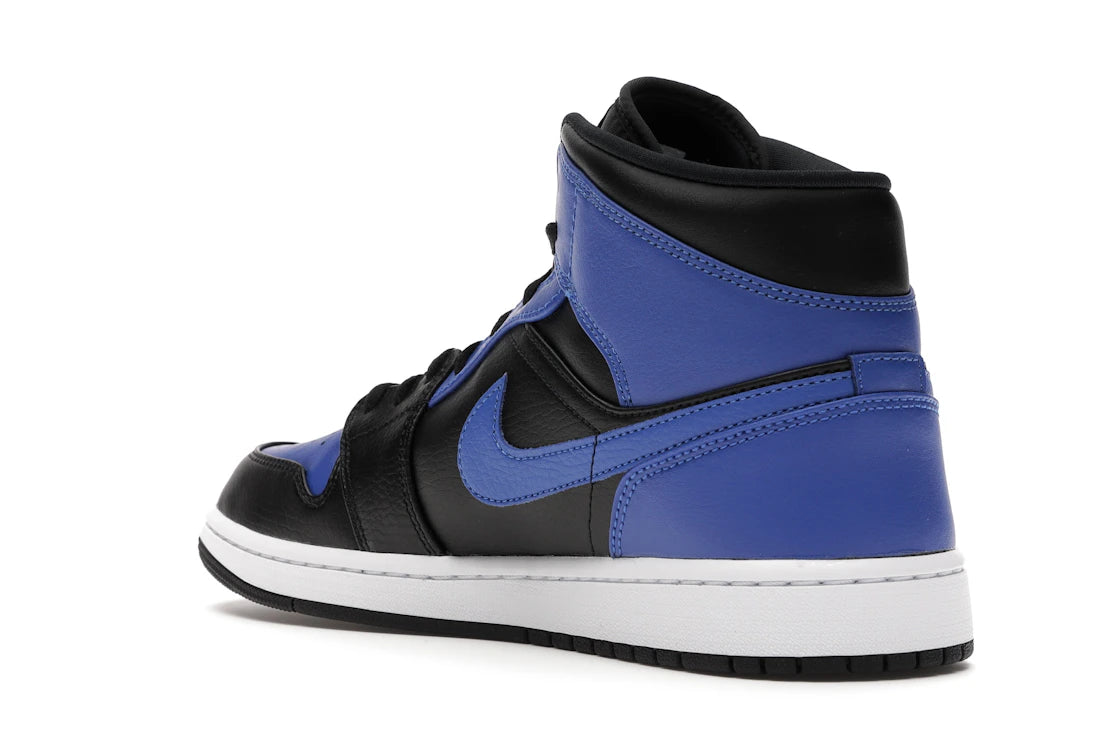 tenisky a boty Jordan 1 Mid Hyper Royal Tumbled Leather 554724-077 ADONIO