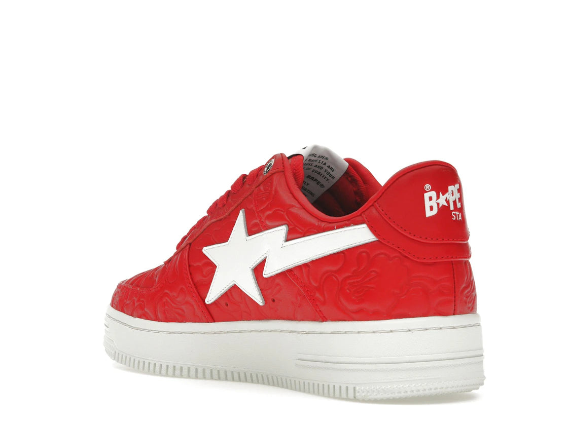 A Bathing Ape Bape Sta Low #3 Line Camo Red