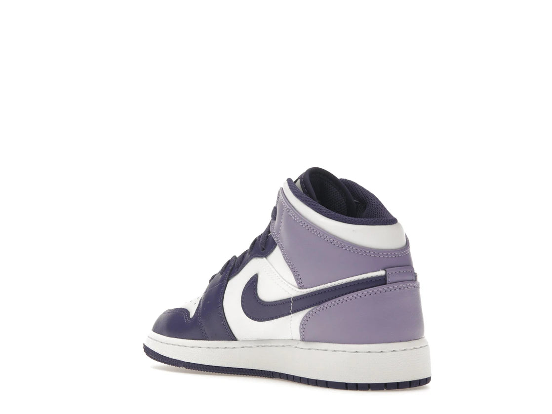 tenisky a boty Jordan 1 Mid White Sky J Purple (GS) DQ8423-515 ADONIO