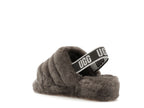 tenisky a boty UGG Fluff Yeah Slide Charcoal (W) 1095119-CHRC ADONIO