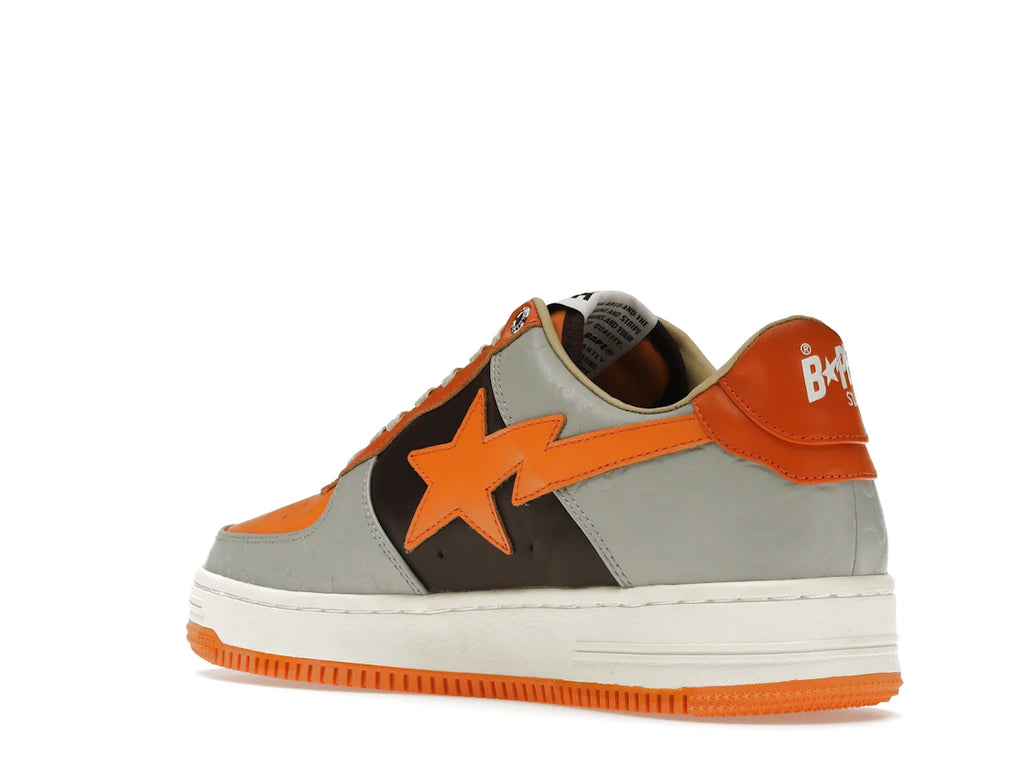 A Bathing Ape Bape Sta Low Grey Orange
