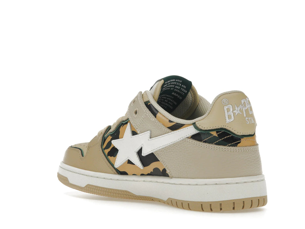 A Bathing Ape Sk8 Sta Beige Yellow Camo