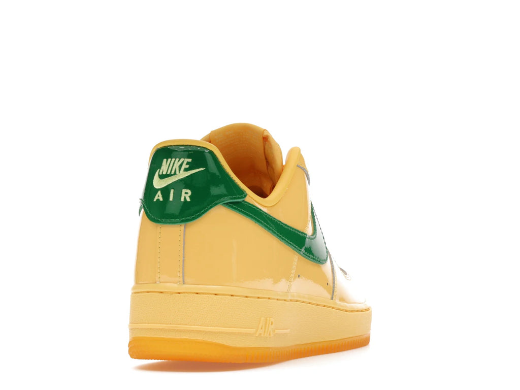tenisky a boty Nike Air Force 1 Low Patent Leather Topaz Gold Pine Green IO4489-700 ADONIO