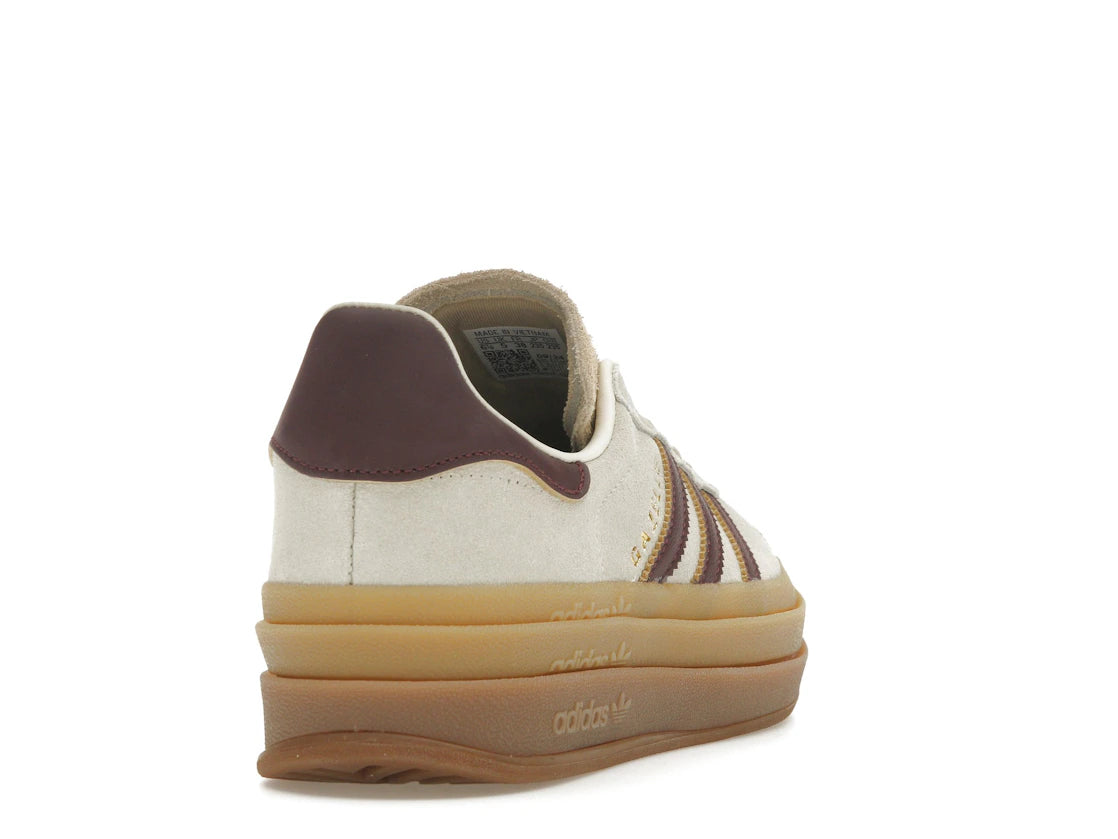 tenisky a boty adidas Gazelle Bold Cream White Maroon (W) JQ5127 ADONIO