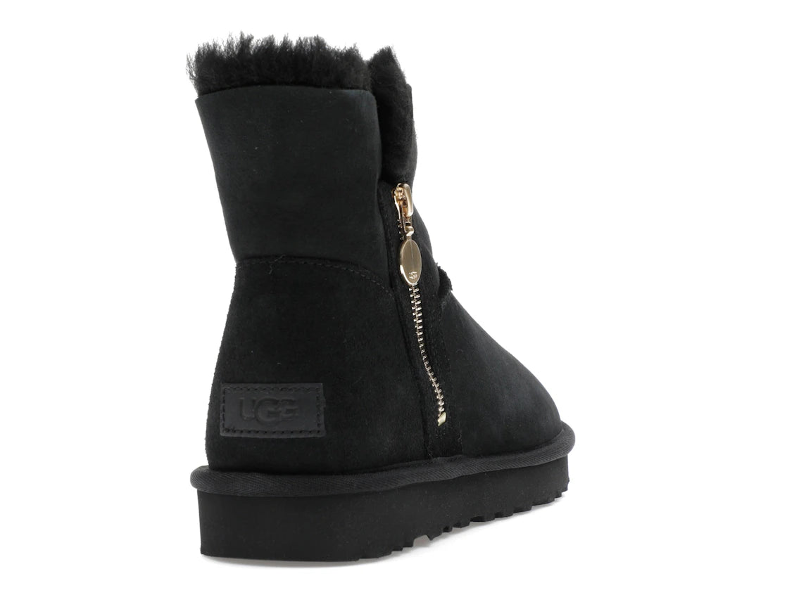 tenisky a boty UGG Bailey Zip Mini Boot Black (W) 1112481-BLK ADONIO
