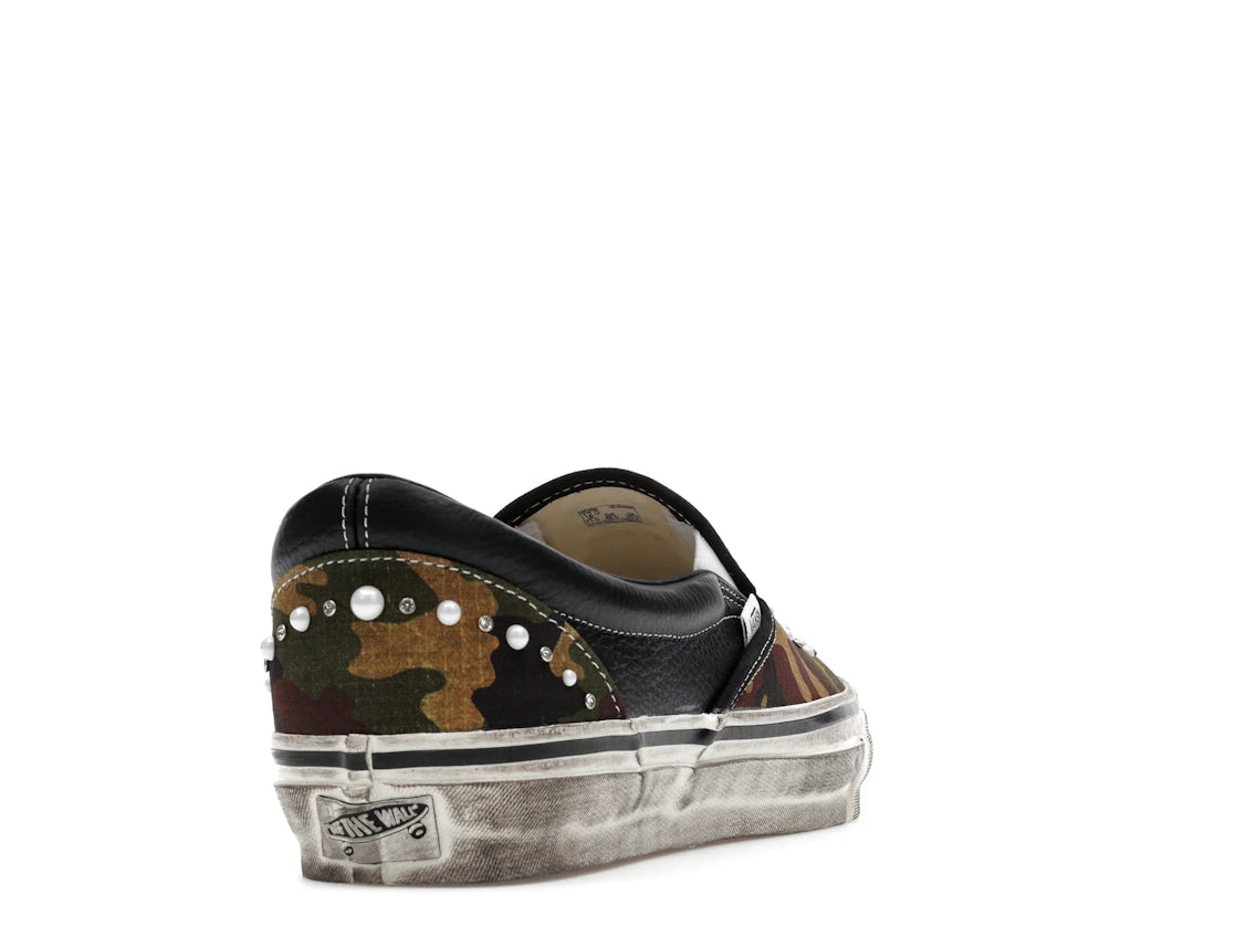 tenisky a boty Vans LX Classic Slip-On 98 Pearlized Pack Camo Black VN000D9PCAK ADONIO