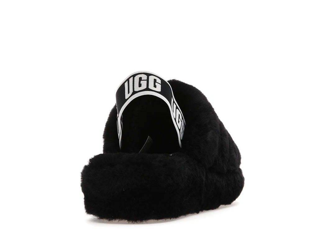 tenisky a boty UGG Fluff Yeah Slide Black (W) 1095119-BLK ADONIO