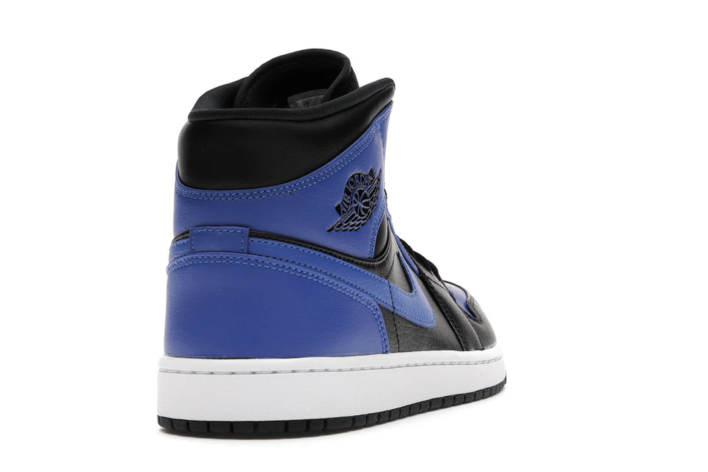 tenisky a boty Jordan 1 Mid Hyper Royal Tumbled Leather 554724-077 ADONIO