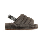 tenisky a boty UGG Fluff Yeah Slide Charcoal (W) 1095119-CHRC ADONIO