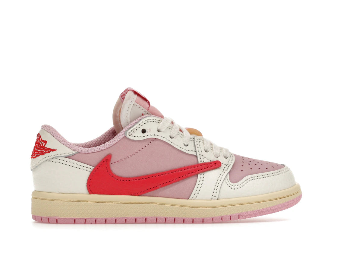Jordan 1 Retro Low OG SP Travis Scott Sail Tropical Pink (PS)