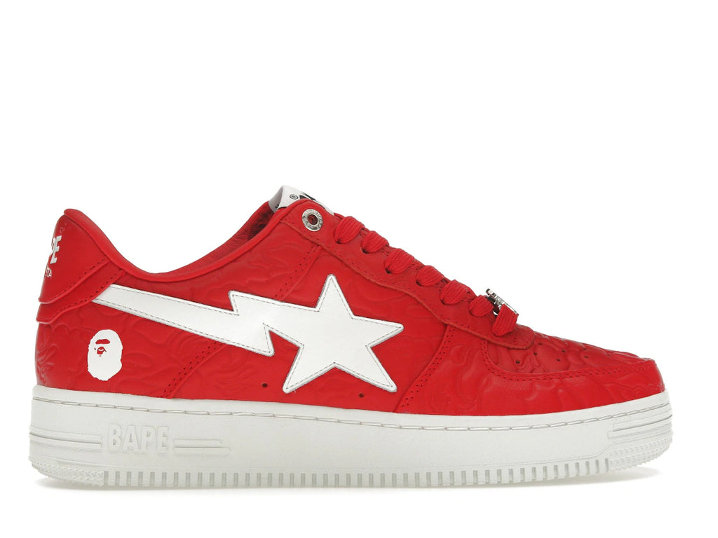 A Bathing Ape Bape Sta Low #3 Line Camo Red