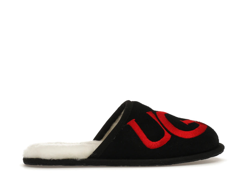 tenisky a boty UGG Scuff Logo Slipper Black Red 1101324-BLK ADONIO