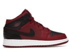 tenisky a boty Jordan 1 Mid Team Red Black White (GS) 554725-601 ADONIO