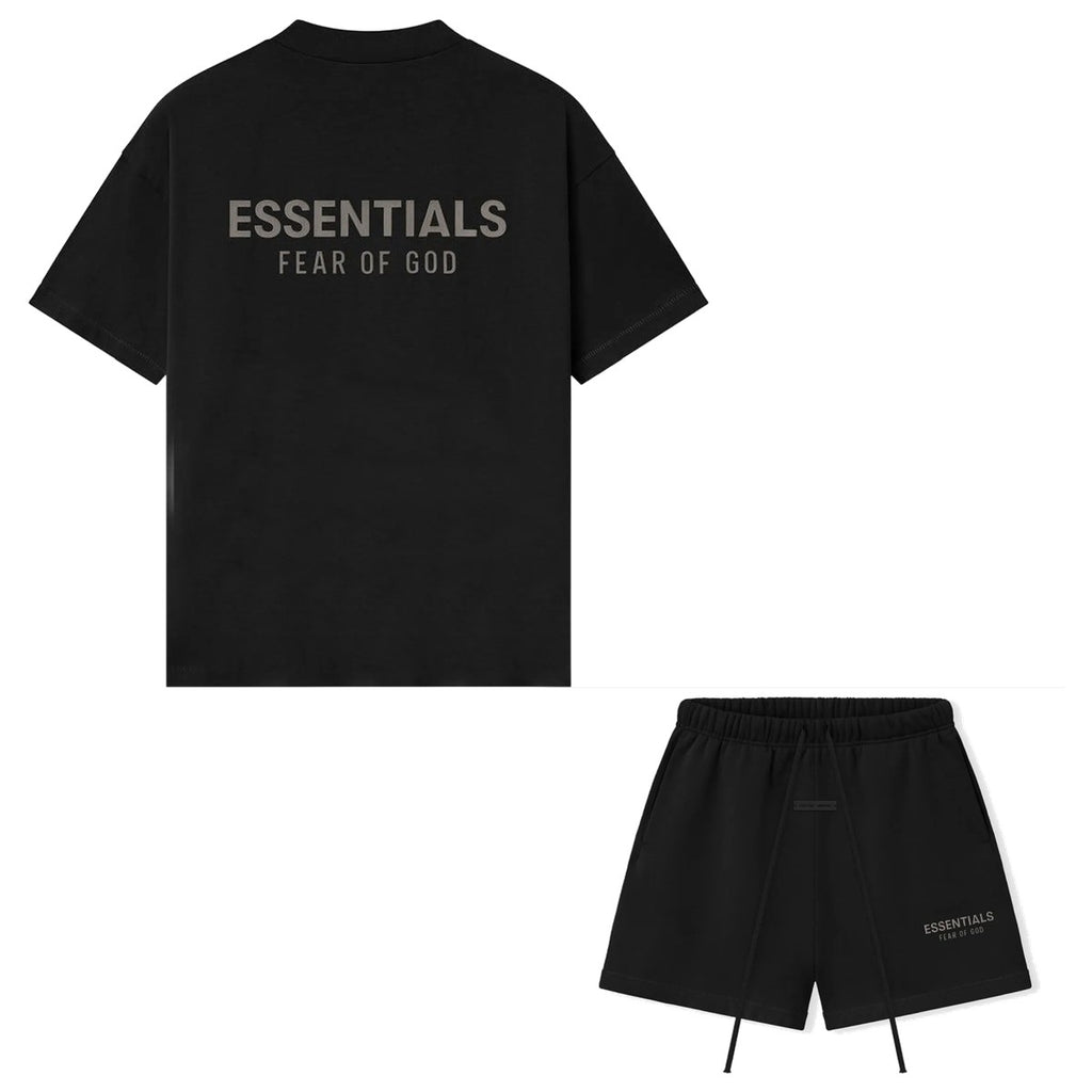 Fear of God Essentials Jet Black - Letní set ADONIO