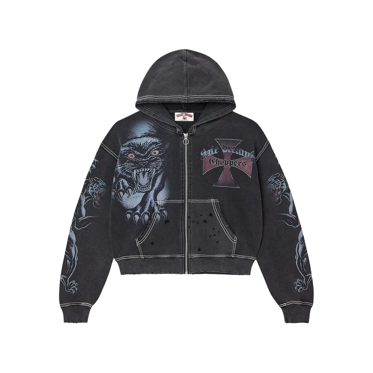 Vale Forever Hardy Boyz Zip Up Hoodie Black